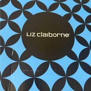 Liz Claiborne Geometric Blue and Black Design